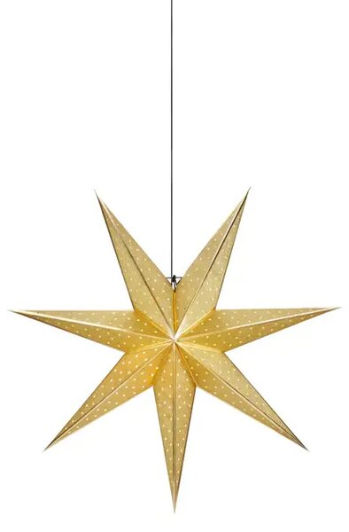 GLITTER VISILICA ZVIJEZDA 75cm ZLATNA BOJA 1x25W/E14/2,0m MA705790