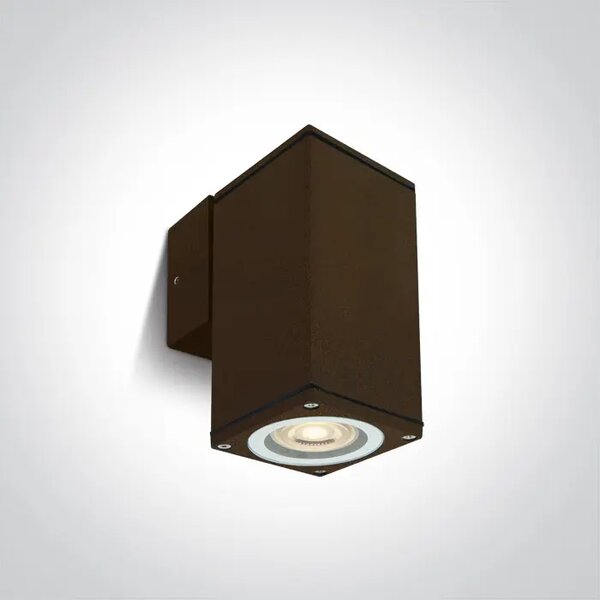 ZIDNA SVJETILJKA GU10 10w IP54 100-240V RUSTIK SMEĐA DM67426B/BR