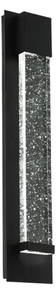 VANJSKA ZIDNA LAMPA 2xLED 2X3,3W, 680lm, V-400, ALU/CRNA , STAKLO VILLAGRAZIA 98154