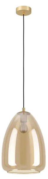 VISILICA 1xE27 PROM 300, MESING/AMBER STAKLO ALOBRASE 98647