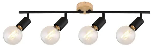 PABLO REFLEKTOR E27 4X MAX 40/MAT CRNA/IP20 RA3979