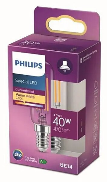 LED CLASSIC ŽARULJA PHILIPS 40W T25L E14 CL ND RF SRT4 8718699783358