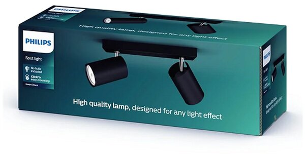 Kosipo PHILIPS REFLEKTOR CRNI 2xNW 230V 8718696164907