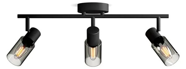 PALMS STROPNI/ZIDNI REFLEKTOR CRNI 3X25W 8720169299313