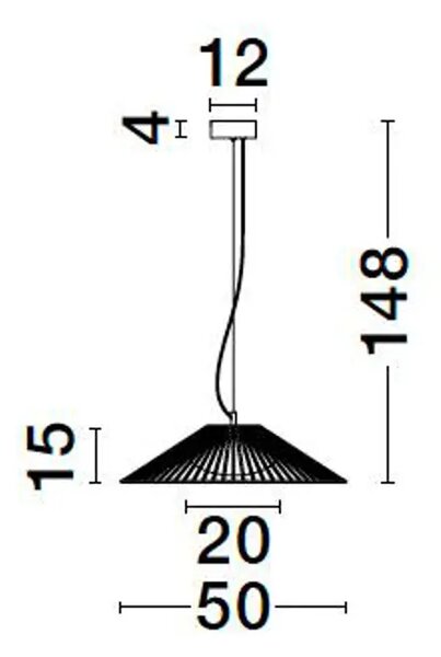 BRUME VISILICA LED/3000K/15W/688Lm/CRNA NL9620149
