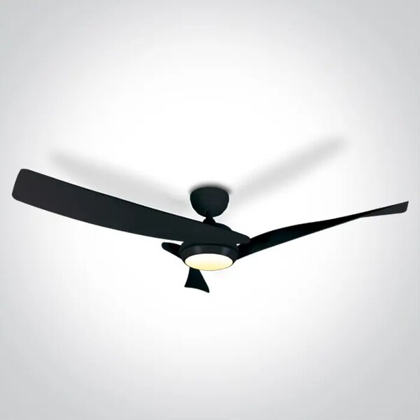 STROPNI VENTILATOR 45W LED 22W CCTV IP20 230V CRNI DM6304/B/V