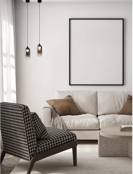 KITA VISILICA LED/3000K/6W/457Lm/CRNA & SMOKY NL9236205