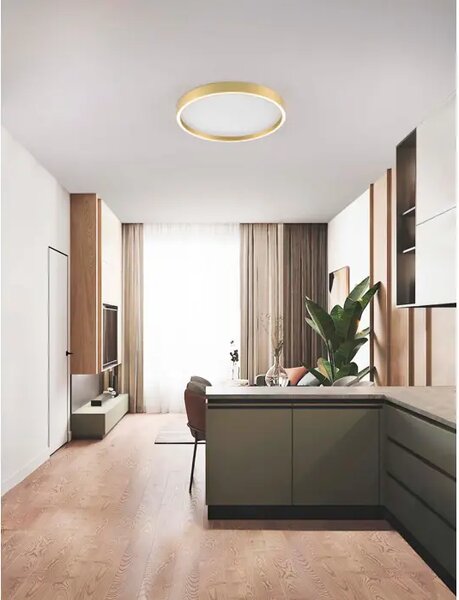 ISTOS PLAFONJERA/ZIDNA LAMPA LED /2700-3000K/38W/2363Lm/BRUSHED GOLD NL9030530