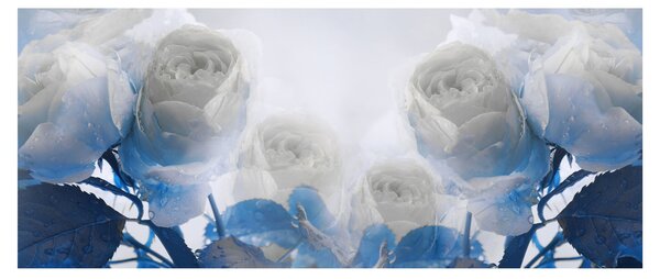 Slika - Bijele ruže (120x50 cm)