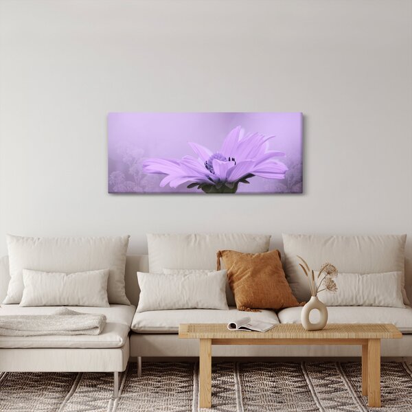 Slika - Ljubičasti cvijet (120x50 cm)