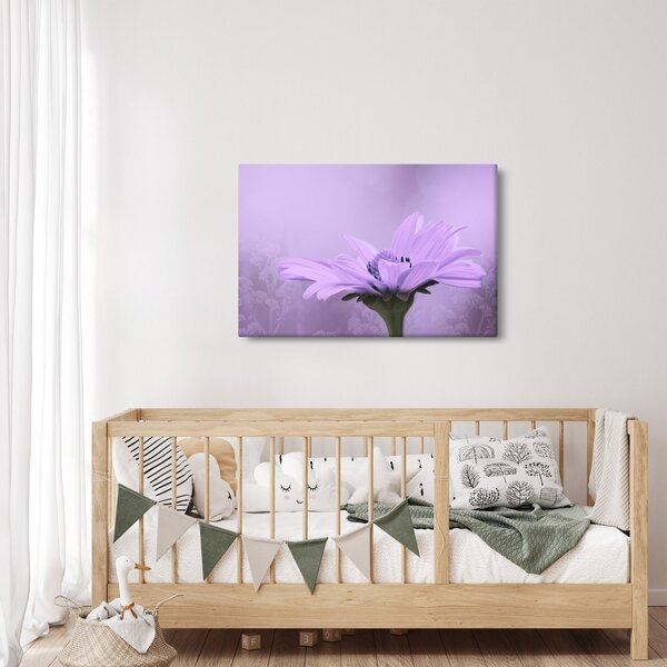 Slika - Ljubičasti cvijet (90x60 cm)