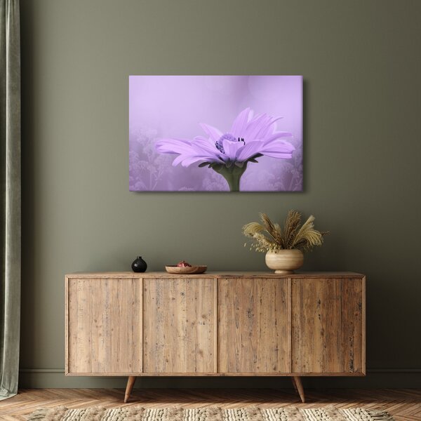 Slika - Ljubičasti cvijet (90x60 cm)