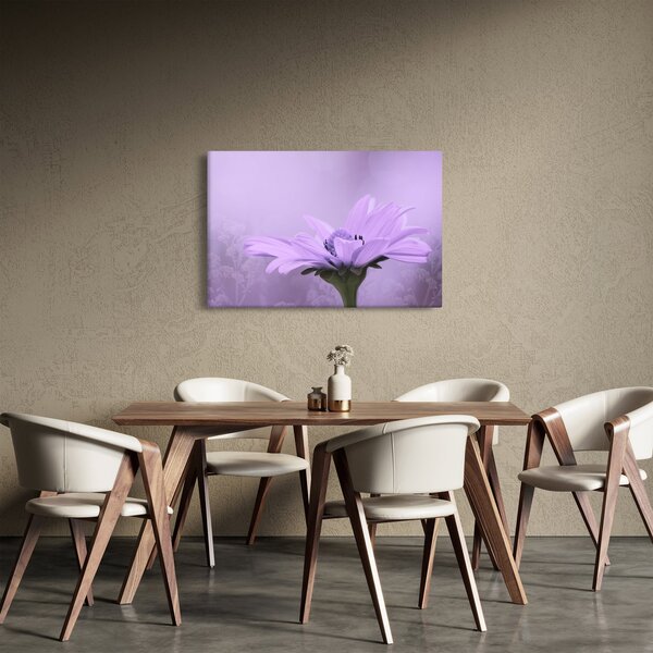 Slika - Ljubičasti cvijet (90x60 cm)