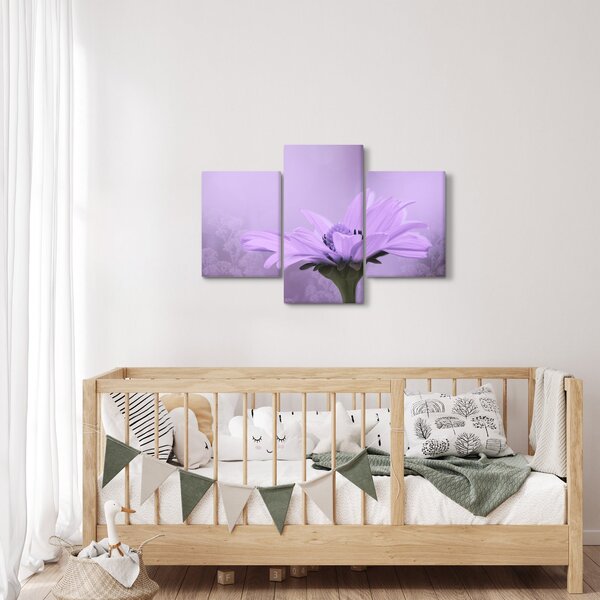 Slika - Ljubičasti cvijet (90x60 cm)