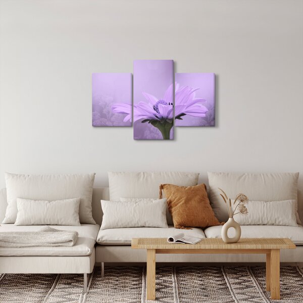 Slika - Ljubičasti cvijet (90x60 cm)