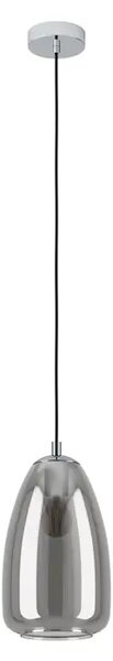 VISILICA 1xE27 PROM 200, KROM/CRNO PROZIRNO ALOBRASE 98615
