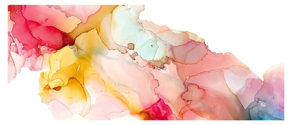 Slika - Apstrakcija tintom (120x50 cm)