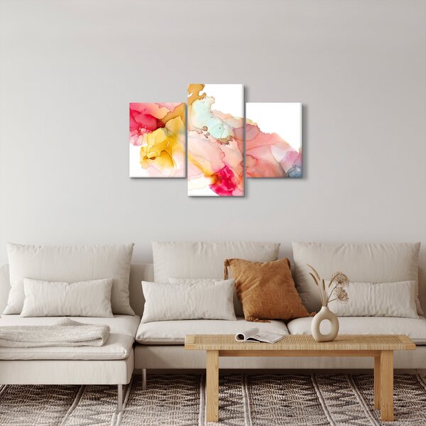 Slika - Apstrakcija tintom (90x60 cm)