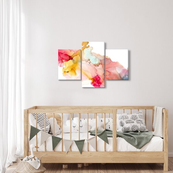 Slika - Apstrakcija tintom (90x60 cm)