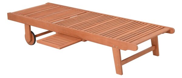 Krem/u prirodnoj boji vrtna ležaljka od masivnog drveta San Diego – Garden Pleasure