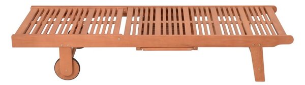 Krem/u prirodnoj boji vrtna ležaljka od masivnog drveta San Diego – Garden Pleasure