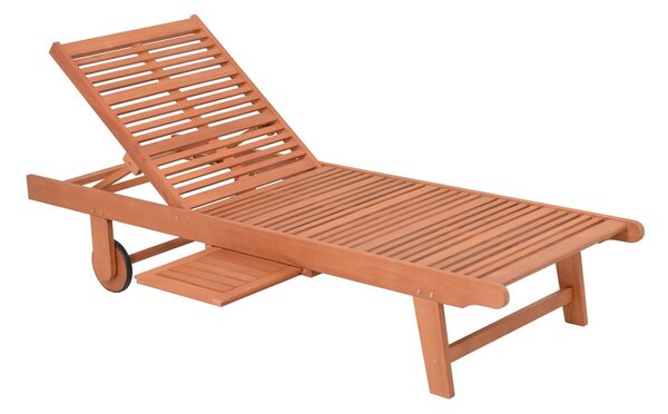 Krem/u prirodnoj boji vrtna ležaljka od masivnog drveta San Diego – Garden Pleasure