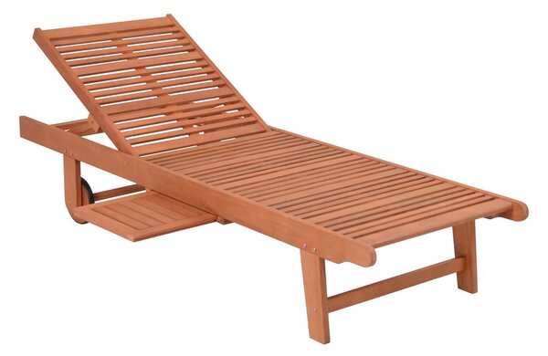 Krem/u prirodnoj boji vrtna ležaljka od masivnog drveta San Diego – Garden Pleasure