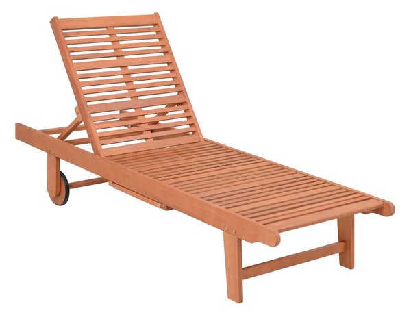 Krem/u prirodnoj boji vrtna ležaljka od masivnog drveta San Diego – Garden Pleasure