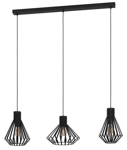 VISILICA 3xE27 D-960, CRNA BASIDANO 390125