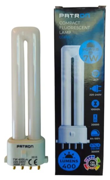 FLUOKOMPAKTNA ŽARULJA CFL PL-S 2G7 7W/830 (4-pins) DULUX S/E 5941029895152