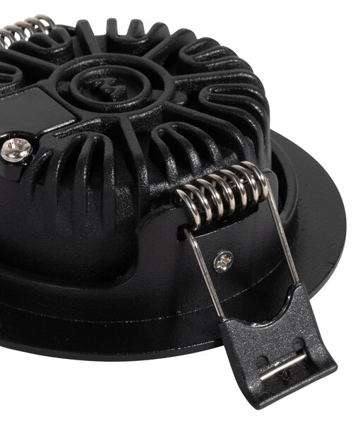Set od 6 ugradbenih reflektora crni nagibni 8,2 cm uklj. LED Dim to Warm IP54 Ultra Slim - Pupil
