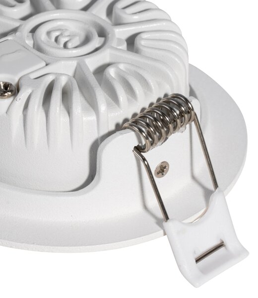 Set od 6 modernih ugradbenih reflektora bijelih 8,2 cm uklj. LED IP54 ultra tanki - Pupil