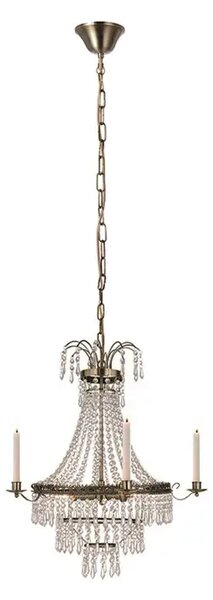 MARIELUND CROWN LUSTER 3L ANTIQUE/MC E14 MA105157