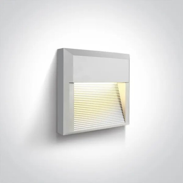 ZIDNA SVJETILJKA LED 8W/3000K/350lm IP65 BIJELA DM67430A/W/W