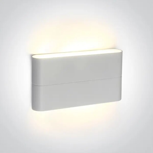 ZIDNA SVJETILJKA LED/2x6W/3000K/2x420lm/230V/175x90x28mm/IP54 BIJELA DM67376A/W/W