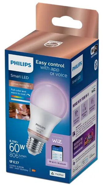 PHILIPS SMART ŽARULJA WFB 60W A60 E27 822-65 RGB 1PF/6 8720169170933