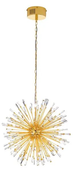 VISILICA/21, LED 21X1,2W, PROM 680, ZLATNA/KRISTAL KUGLA VIVALDO 1 39255