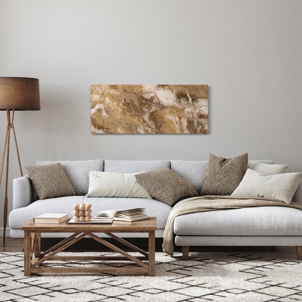 Slika - Smeđa apstrakcija (120x50 cm)