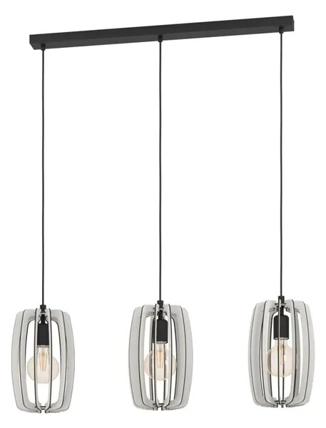 VISILICA 3xE27 D-890, CRNO/SIVA BAJAZZARA 900503