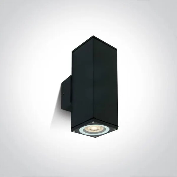ZIDNA SVJETILJKA 2XGU-10 MR16/10W/230V IP54 CRNA DM67426C/B