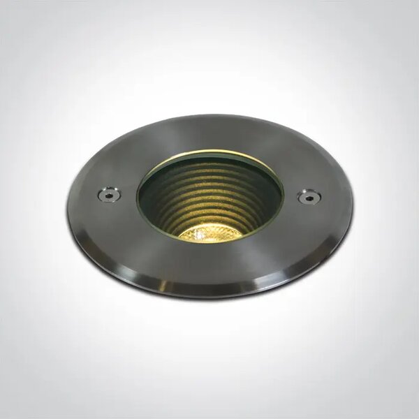 UGRADBENA VANJSKA PODNA SVJETILJKA COB LED 10W WW 20deg 230V SS316L IP67 DM69070B/W