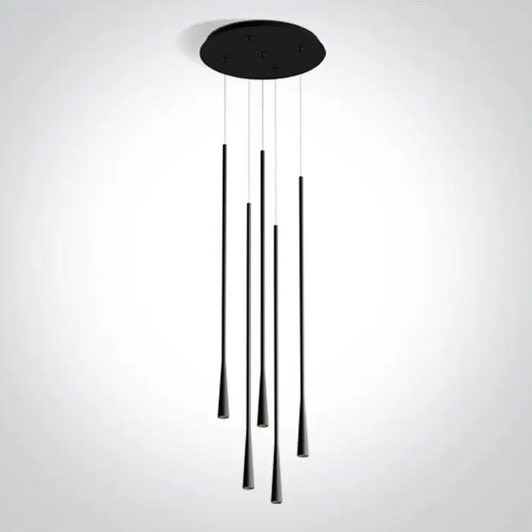 VISILICA CRNA 5x5W WW 230V DM63076C/B/W