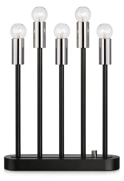 BUSTER METALNI SVIJEĆNJAK CRNI E14 5x5W/Bulb type/2,5m MA704442
