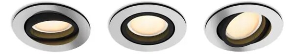 Milliskin Hue UGRADBENA SVJETILJKA aluminij 3x5W 8719514342828