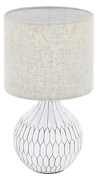 STOLNA LAMPA 1xE27 BIJELA/KREM/KERAMIKA/TKANINA BELLARIVA 3 99332