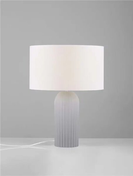 AMMOS STOLNA LAMPA E27/12W/SIVA I BIJELA NL9540244
