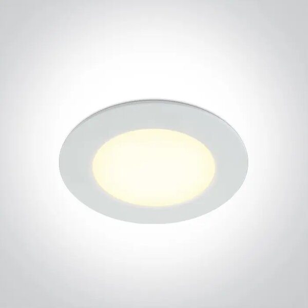 UGRADBENA SVJETILJKA LED 6W/3000K/415lm/fi.85mm/IP65/BIJELA DM10106P/W/W