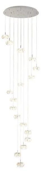 VISILICA/17, LED 17X4,5W, 17X500lm, PROM 780, V 3290, KRISTAL/KROM CORLIANO 1 39546