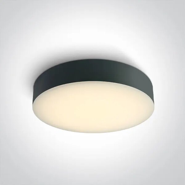 PLAFONJERA LED/20W/3000K/1300lm/230V IP65 ANTRACIT CCT DM67498/AN/V