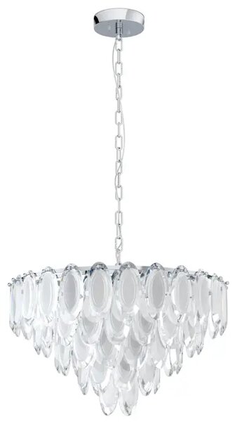 VISILICA 10xE14, 10X40W, PROM 615, KROM/KRISTAL CARVARIO 39722